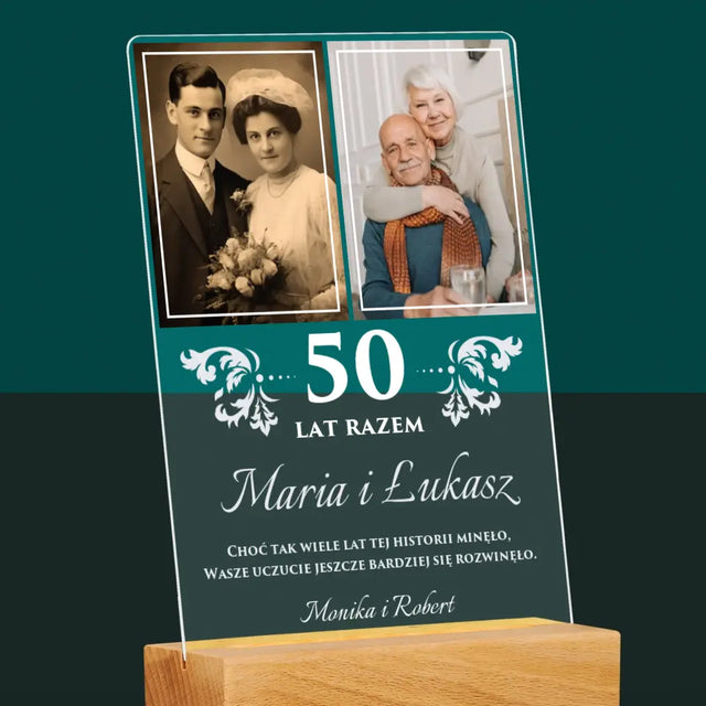 Fotokolaż: Razem Przez Lata - Wydruk Na Szkle Akrylowym