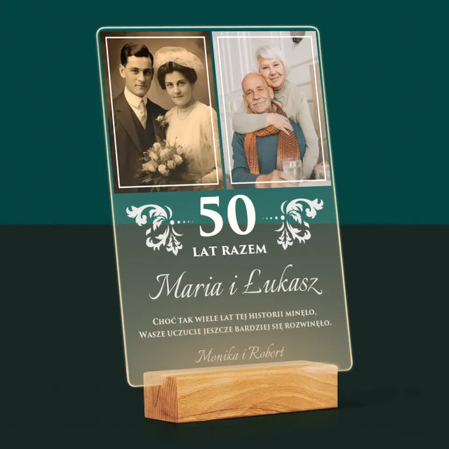 Fotokolaż: Razem Przez Lata - Wydruk Na Szkle Akrylowym