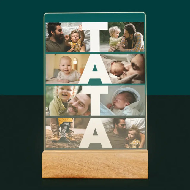 Fotokolaż: Tata - Wydruk Na Szkle Akrylowym