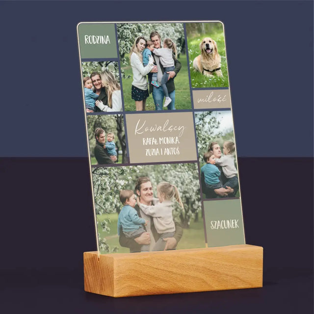 Fotokolaż: Rodzina - Wydruk Na Szkle Akrylowym