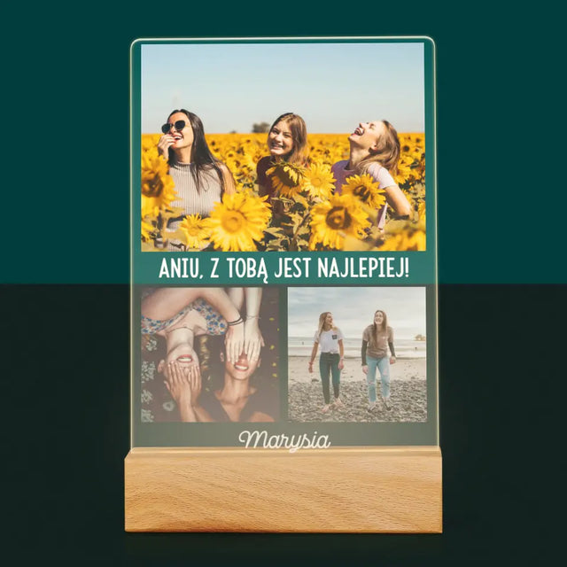 Fotokolaż: Najlepsze Przyjaciółki - Wydruk Na Szkle Akrylowym