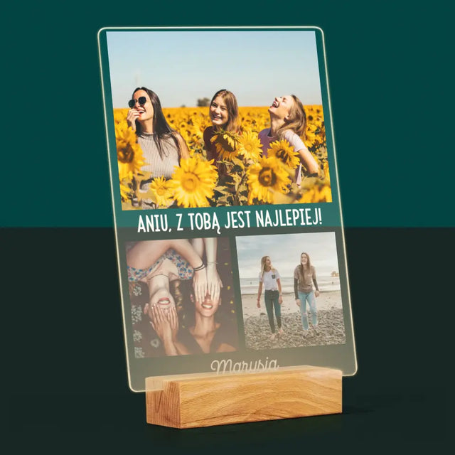 Fotokolaż: Najlepsze Przyjaciółki - Wydruk Na Szkle Akrylowym