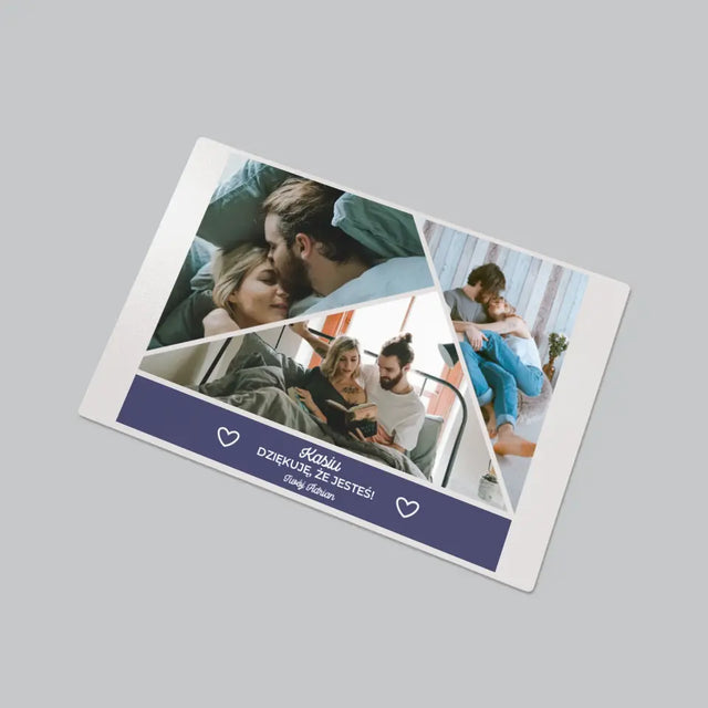 Fotokolaż: Dziękuję, Że Jesteś - Podkładka Na Biurko