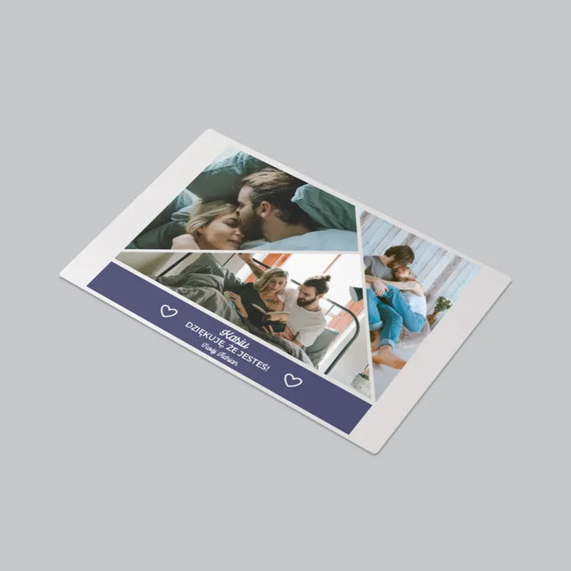 Fotokolaż: Dziękuję, Że Jesteś - Podkładka Na Biurko