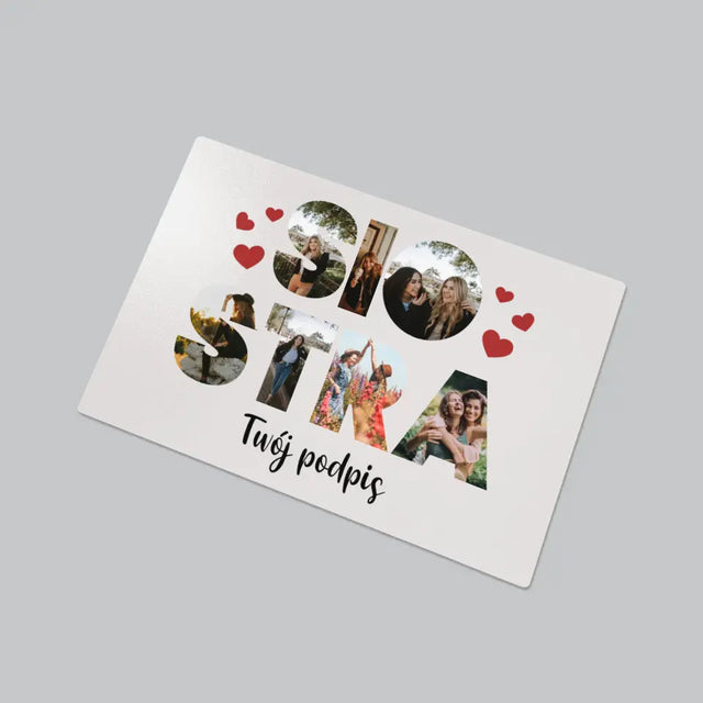 Słowo Ze Zdjęć: Siostra - Podkładka Na Biurko