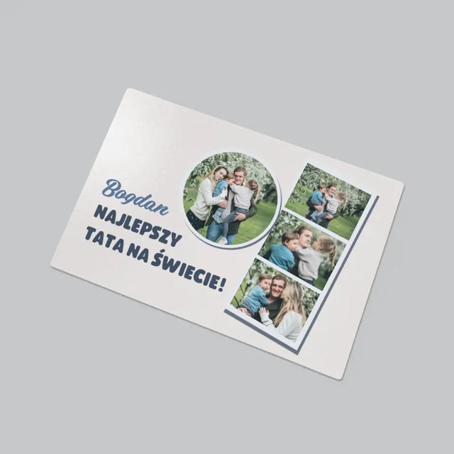 Fotokolaż: Najlepszy Tata Na Świecie - Podkładka Na Biurko