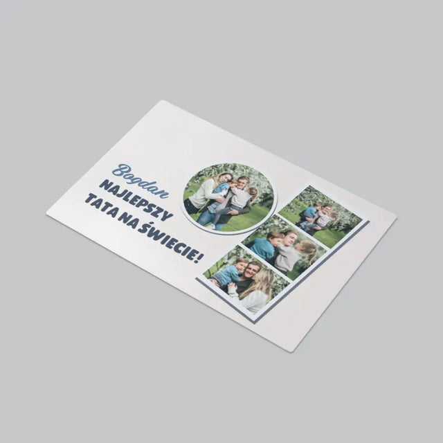 Fotokolaż: Najlepszy Tata Na Świecie - Podkładka Na Biurko