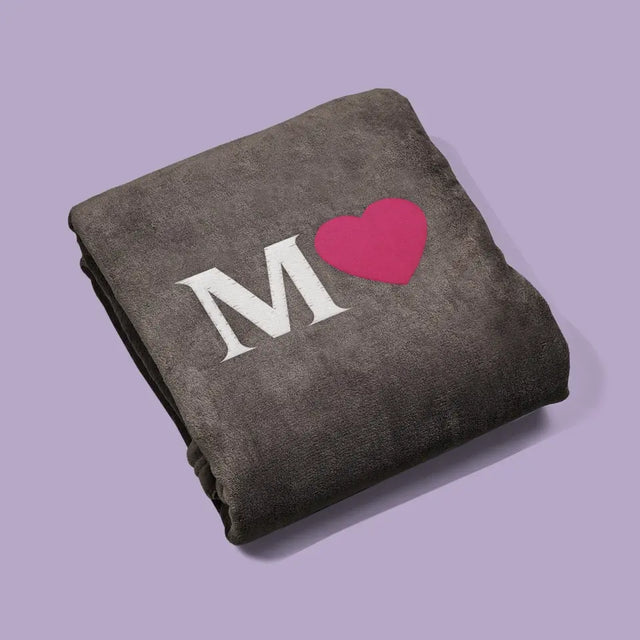 Monogram: Monogram Serce - Koc z Haftem