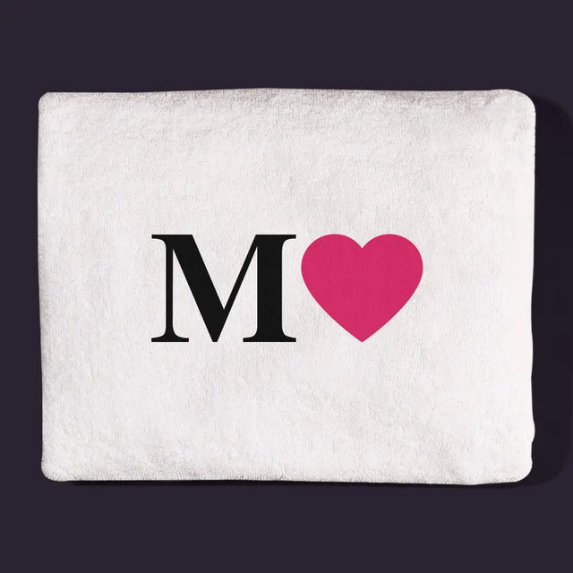 Monogram: Monogram Serce - Ręcznik