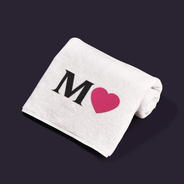 Monogram: Monogram Serce - Ręcznik
