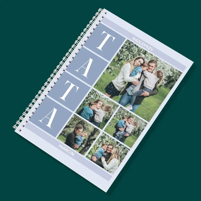 Fotokolaż: Najlepszy Tata - Planer Dzienny z Nadrukiem