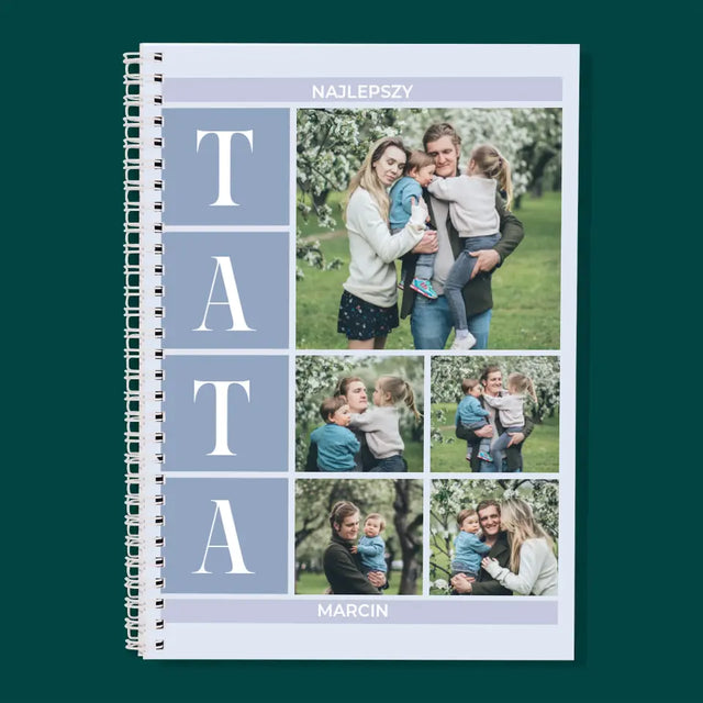 Fotokolaż: Najlepszy Tata - Planer Dzienny z Nadrukiem