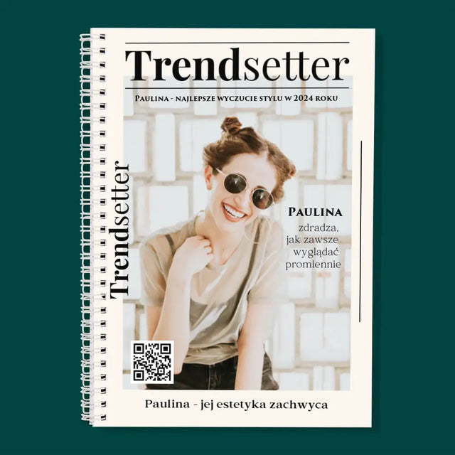 Okładka Magazynu: Trendsetter - Planer Dzienny z Nadrukiem