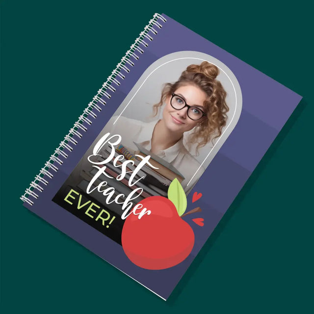 Zdjęcie i Podpis: Best Teacher Ever - Planer Dzienny z Nadrukiem
