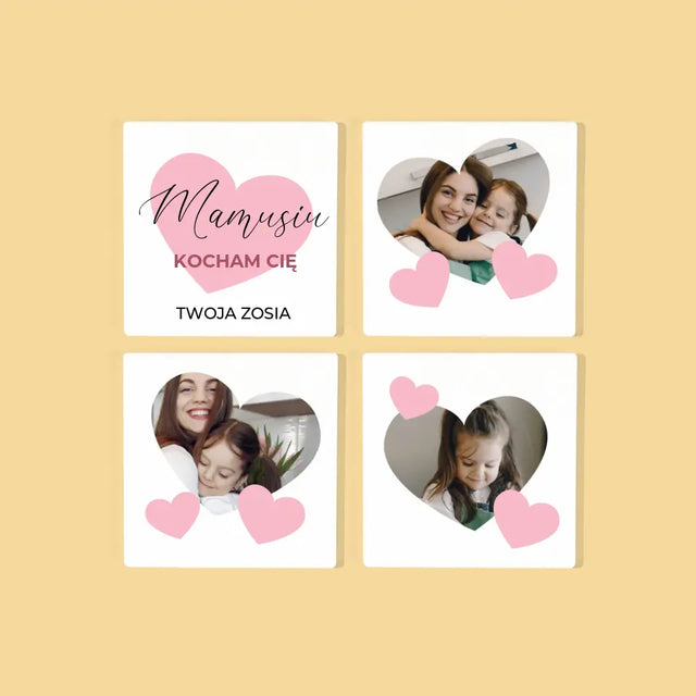 Fotokolaż: Mamusia - Podkładki Pod Kubki