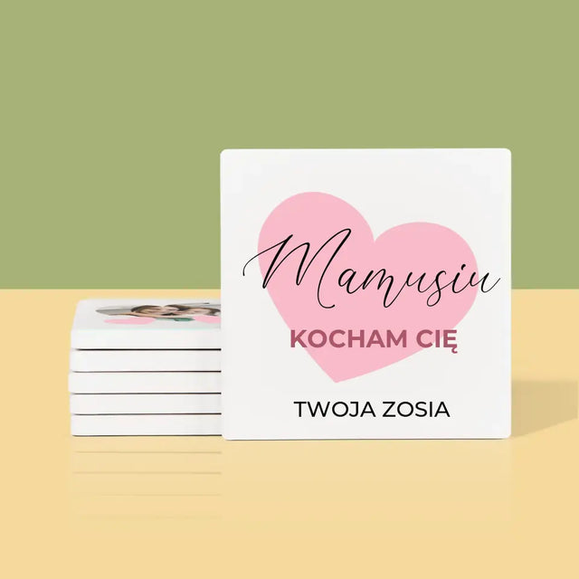 Fotokolaż: Mamusia - Podkładki Pod Kubki