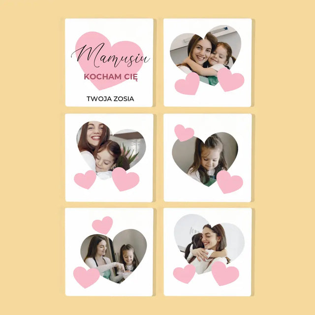 Fotokolaż: Mamusia - Podkładki Pod Kubki