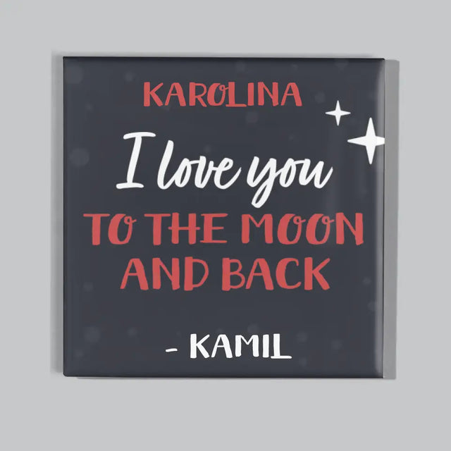 Fotokolaż: To The Moon And Back - Zestaw Magnesów