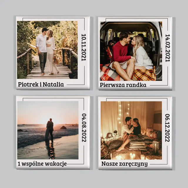 Nasza Historia: Nasze Momenty - Zestaw Magnesów