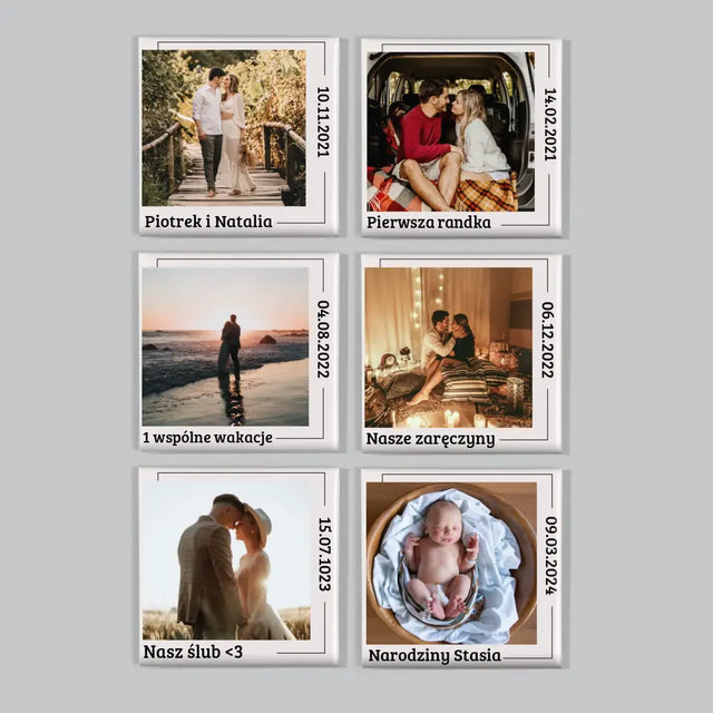 Nasza Historia: Nasze Momenty - Zestaw Magnesów