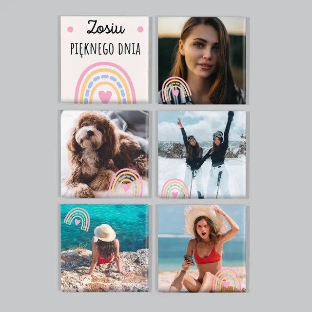 Fotokolaż: Pięknego Dnia - Zestaw Magnesów