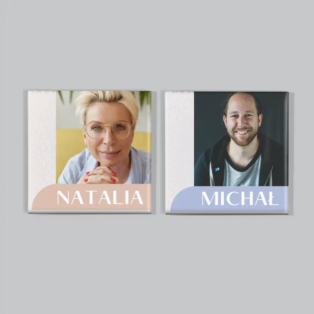 Zdjęcie i Podpis: Wasze Imiona - Zestaw Magnesów