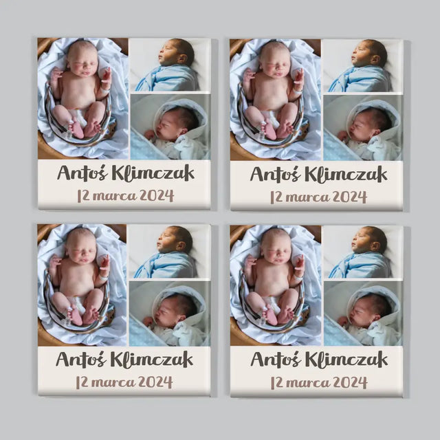 Fotokolaż: Narodziny Dziecka - Zestaw Magnesów
