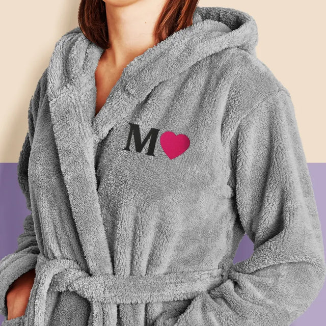 Monogram: Monogram Serce - Szlafrok z Haftem