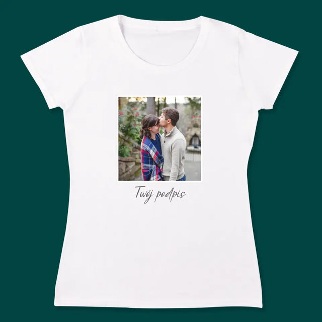 Zdjęcie i Podpis: Wasze Zdjęcie i Podpis - Koszulki Dla Par