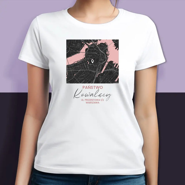 Mapa Miasta: Państwo - Koszulki Dla Par