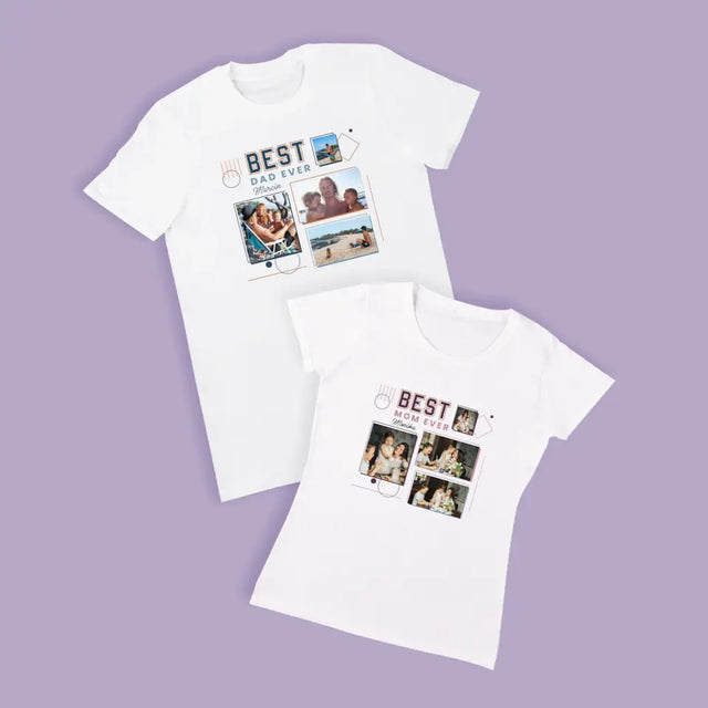 Fotokolaż: Best Parents Ever - Koszulki Dla Par