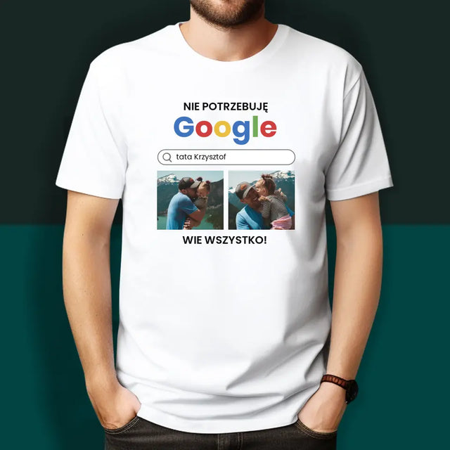 Fotokolaż: Nie Potrzebuję Google - Koszulki Dla Par
