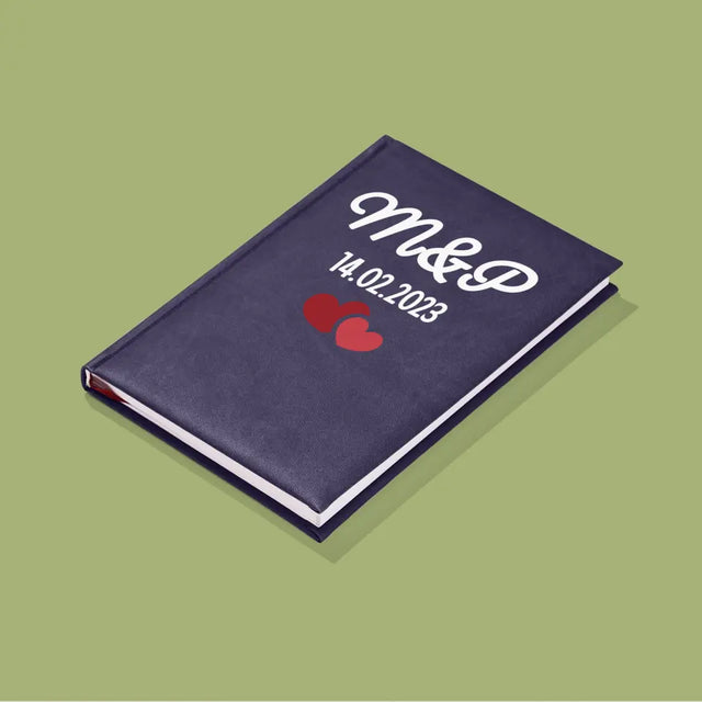 Monogram: Inicjały Serca - Notes Książkowy z Nadrukiem