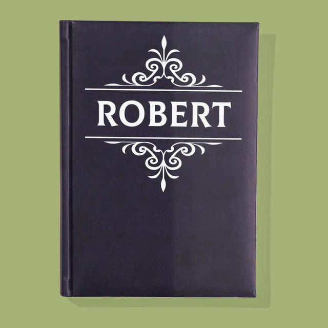 Monogram: Imię Elegant - Notes Książkowy z Nadrukiem