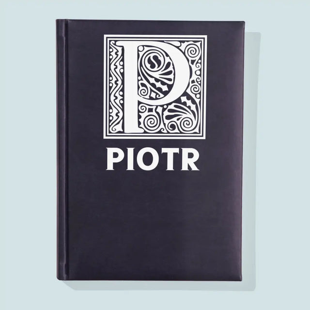 Monogram: Monogram Imię - Notes Książkowy z Nadrukiem