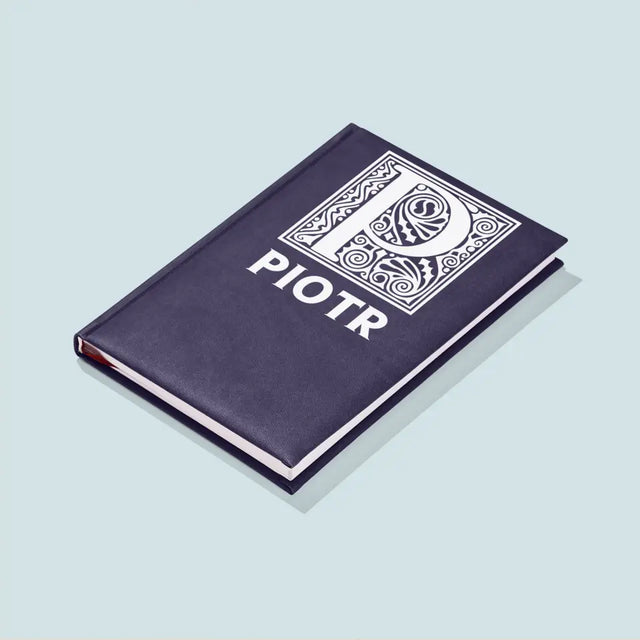 Monogram: Monogram Imię - Notes Książkowy z Nadrukiem
