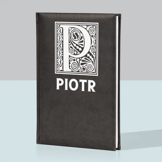 Monogram: Monogram Imię - Notes Książkowy z Nadrukiem