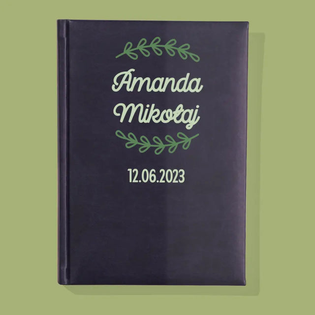 Monogram: Imiona Listki - Notes Książkowy z Nadrukiem