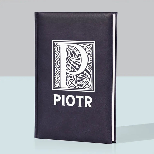 Monogram: Monogram Imię - Notes Książkowy z Nadrukiem