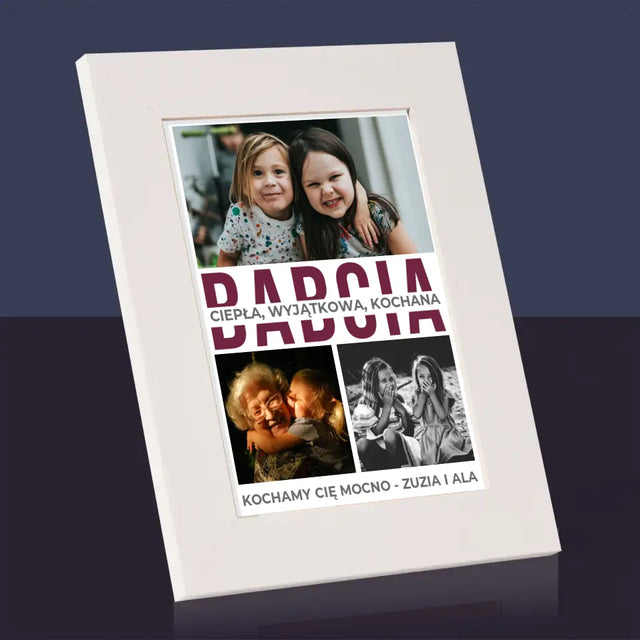 Fotokolaż: Babcia Cechy Charakteru - Ramka Na Zdjęcie