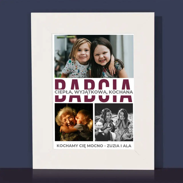 Fotokolaż: Babcia Cechy Charakteru - Ramka Na Zdjęcie