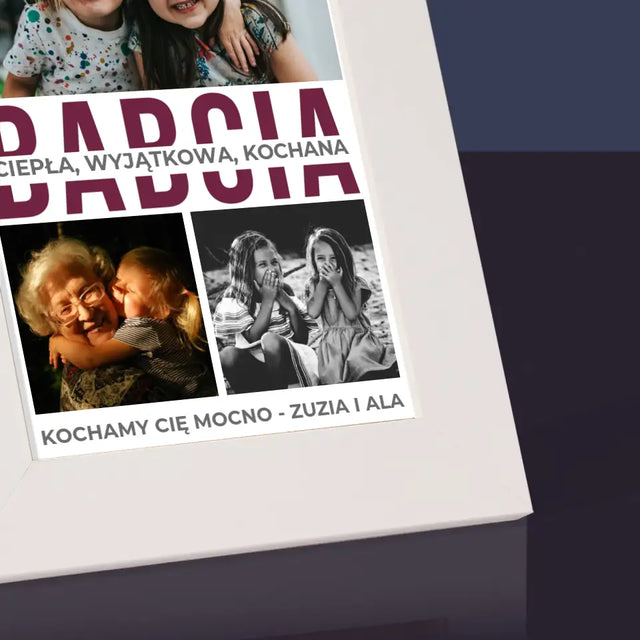 Fotokolaż: Babcia Cechy Charakteru - Ramka Na Zdjęcie