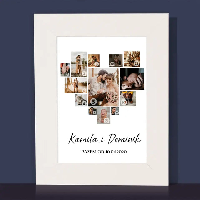 Fotokolaż: Serce - Ramka Na Zdjęcie