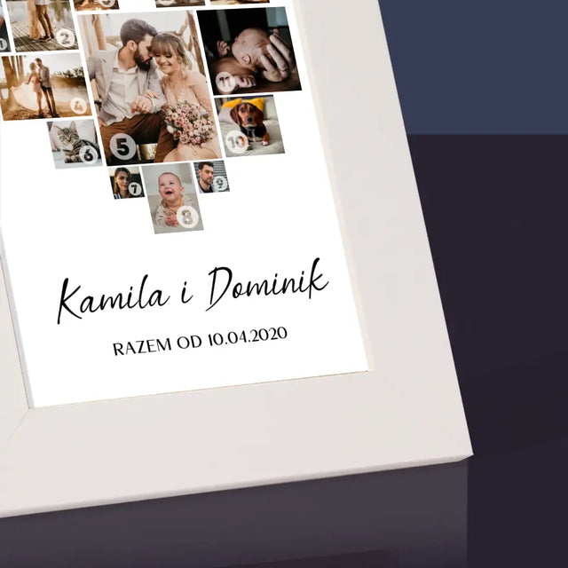 Fotokolaż: Serce - Ramka Na Zdjęcie