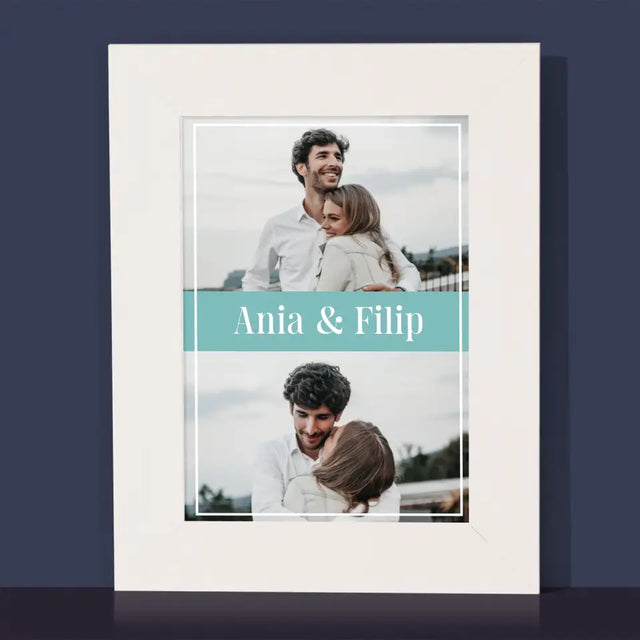 Fotokolaż: Para Imiona - Ramka Na Zdjęcie