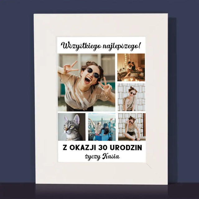 Fotokolaż: Urodzinowy - Ramka Na Zdjęcie