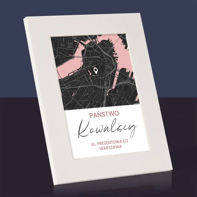 Mapa Miasta: Państwo - Ramka Na Zdjęcie