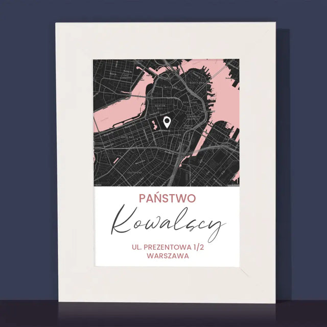 Mapa Miasta: Państwo - Ramka Na Zdjęcie