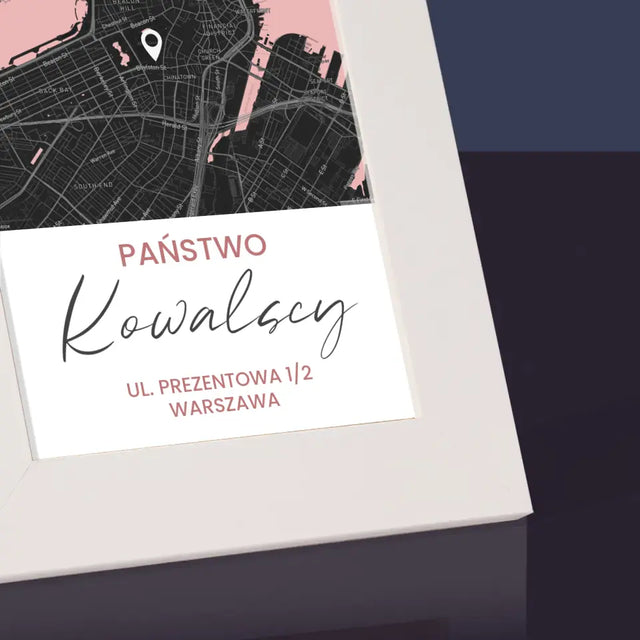Mapa Miasta: Państwo - Ramka Na Zdjęcie