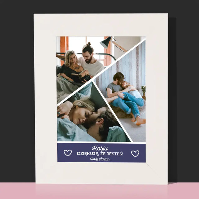 Fotokolaż: Dziękuję, Że Jesteś - Ramka Na Zdjęcie